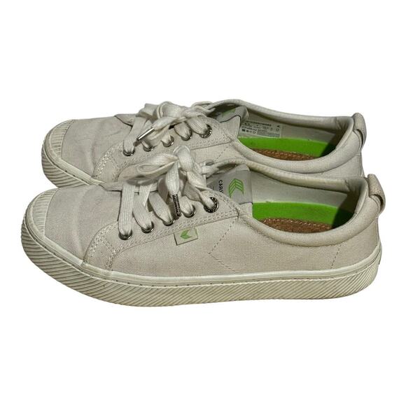 Cariuma OCA Low Off White Canvas Sneakers Women's 8.5 Sustainable - Picture 5 of 10